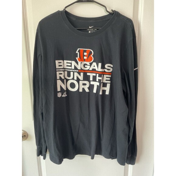 Mens Bengals Nike Shirt XL Blue Orange X-Large NFL Football - Picture 1 of 8